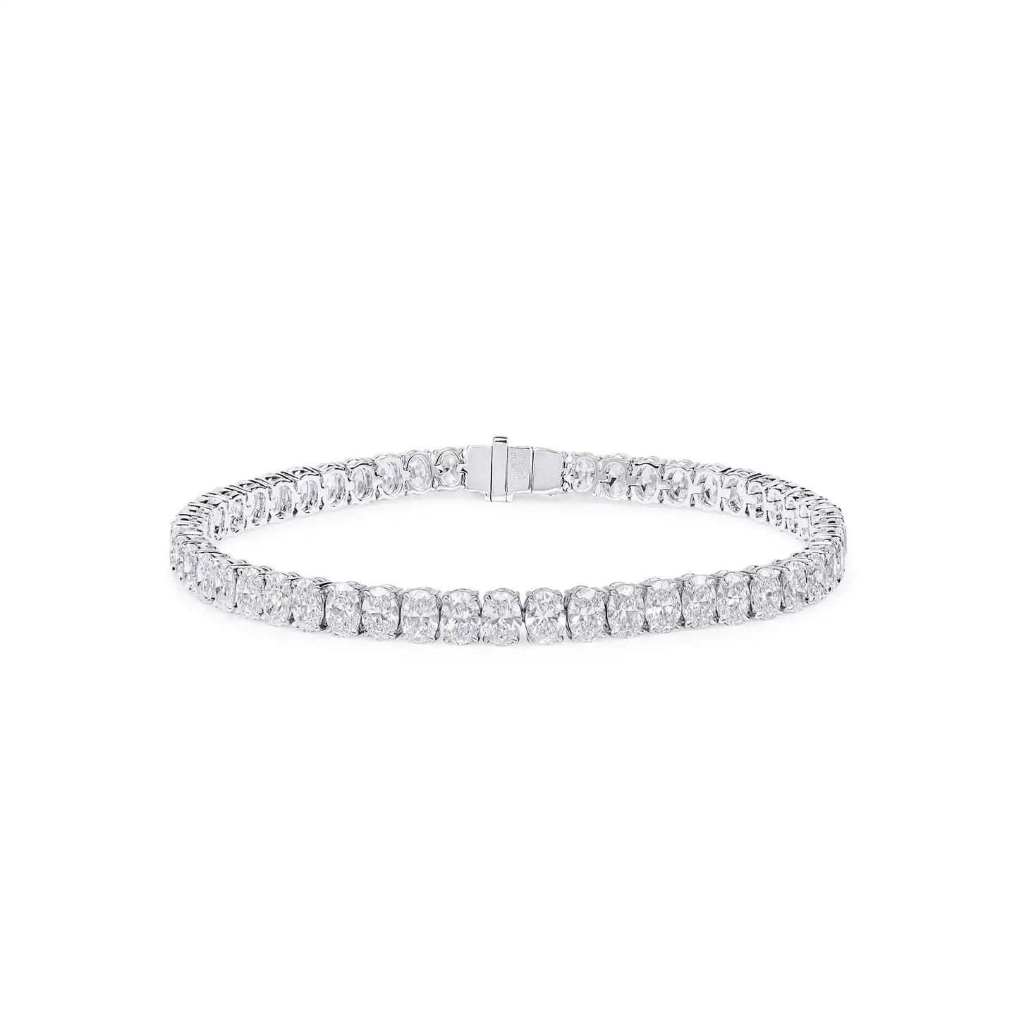 Oval Shape Diamond Tennis Bracelet