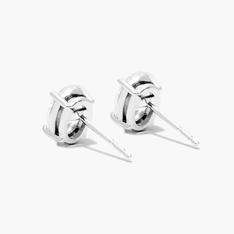 Oval Shape Lab Grown Diamond Earrings