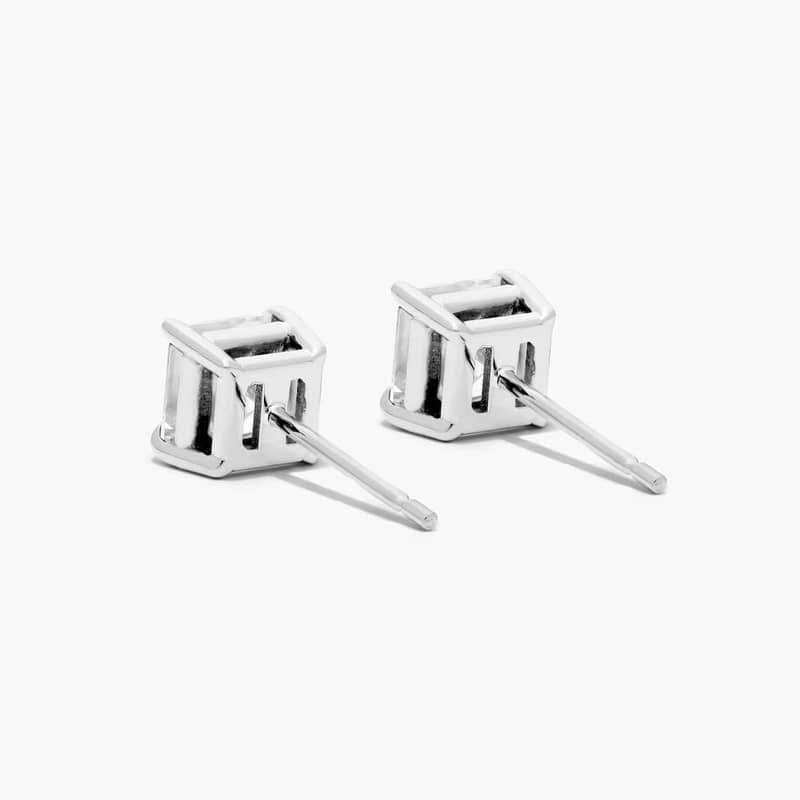 Asscher Cut Lab Grown Diamond Earrings