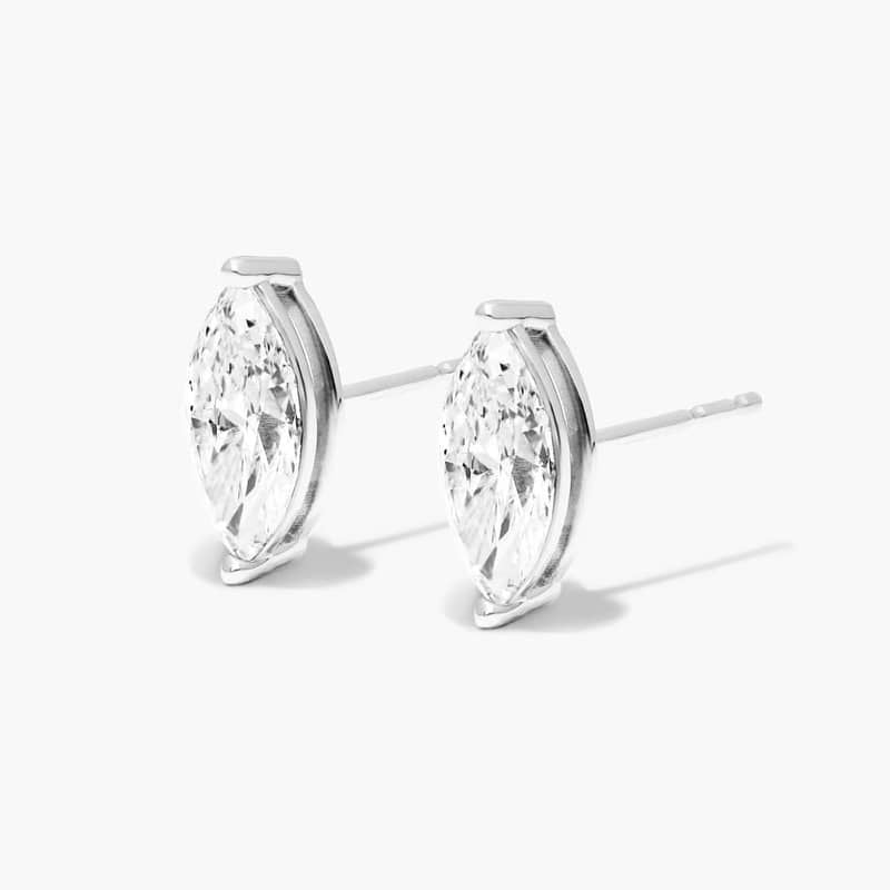 Marquise Cut Lab Grown Diamond Earrings