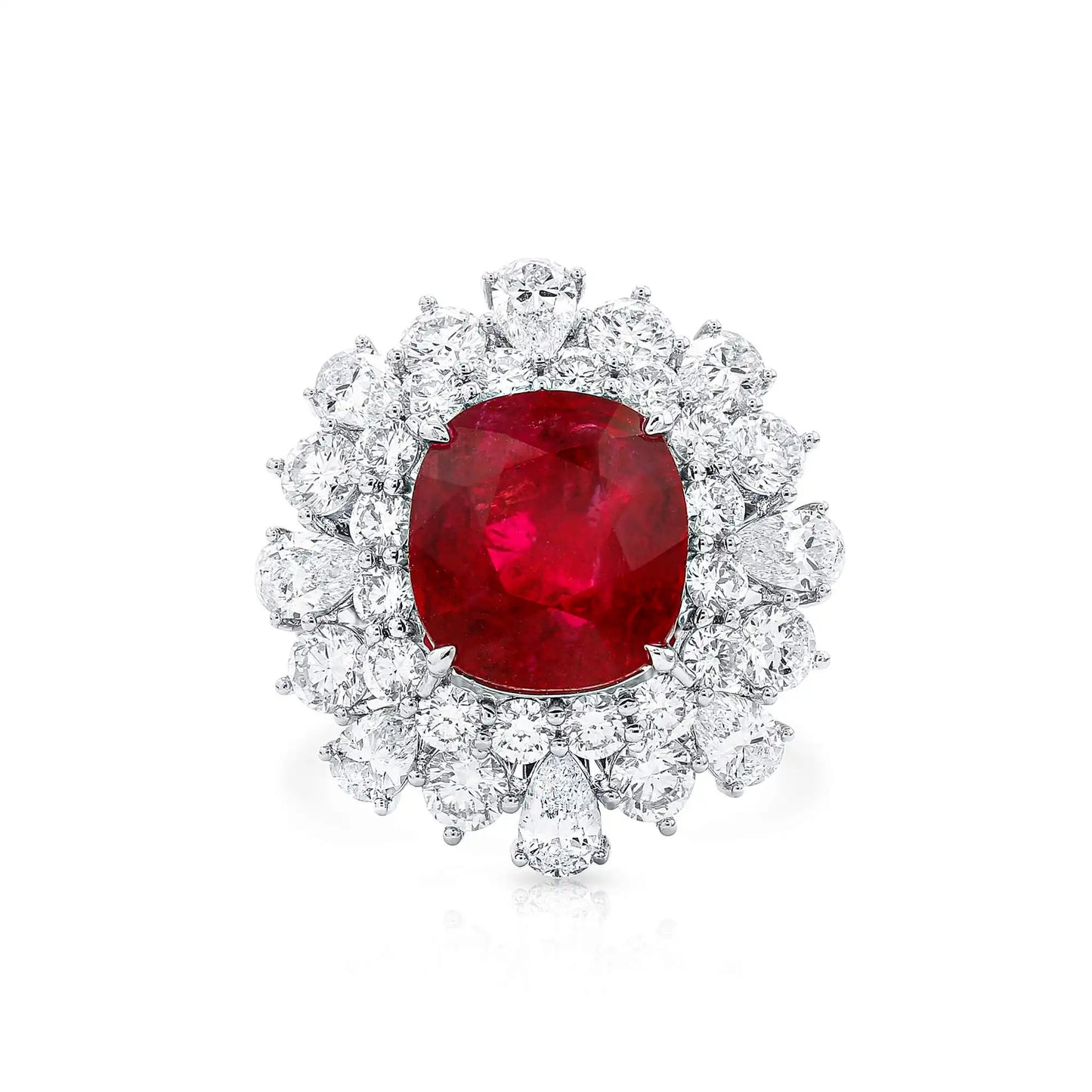 Vivid Red Ruby Ring