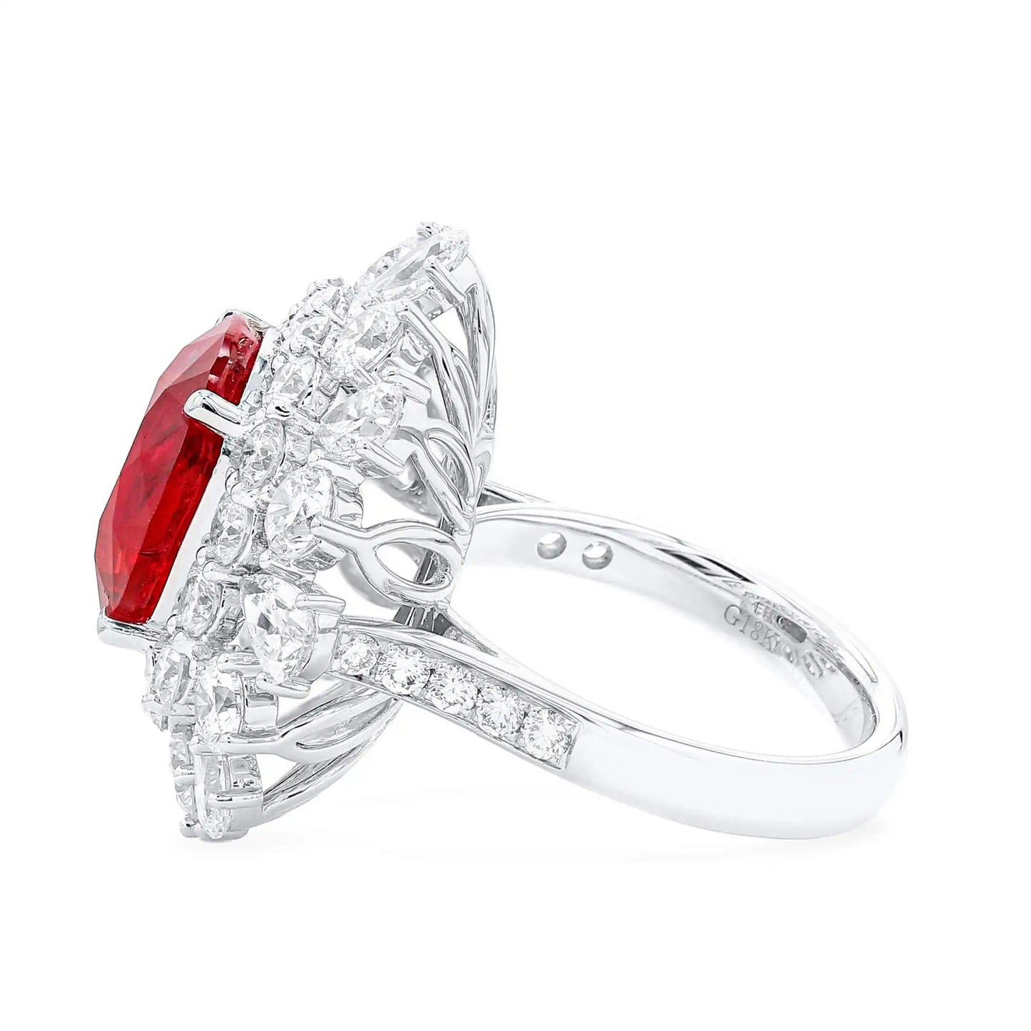 Vivid Red Ruby Ring