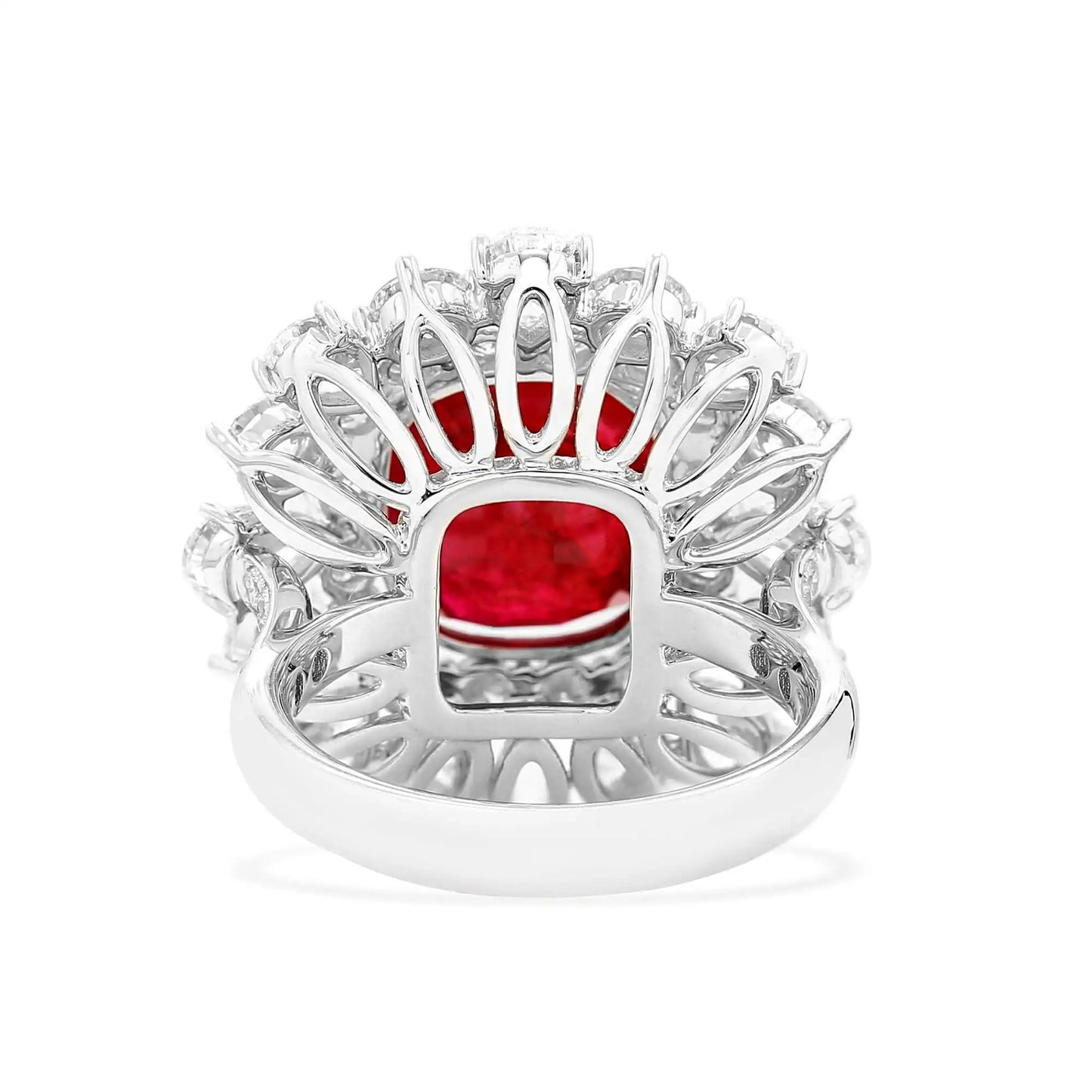 Vivid Red Ruby Ring