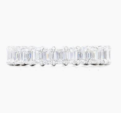 Emerald Cut Diamond Eternity Ring