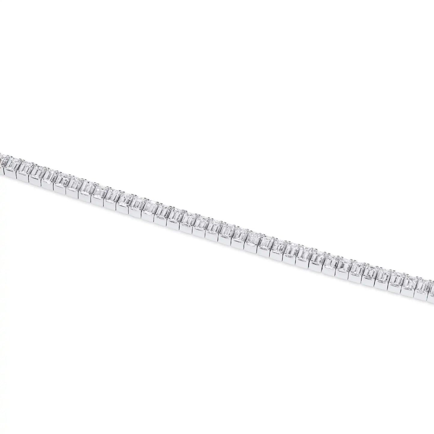 Emerald Cut Diamond Tennis Bracelet