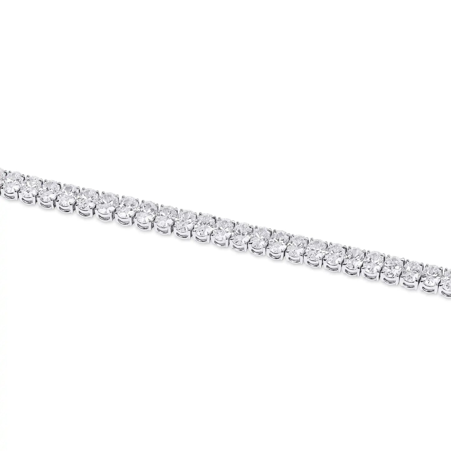 Oval Shape Diamond Tennis Bracelet