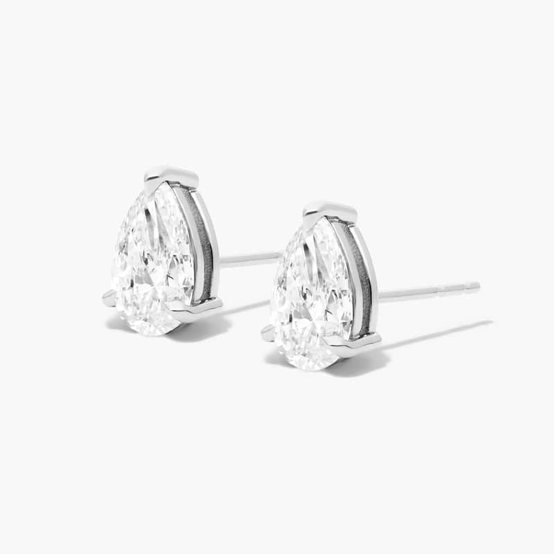 Pear Shape Diamond Earrings