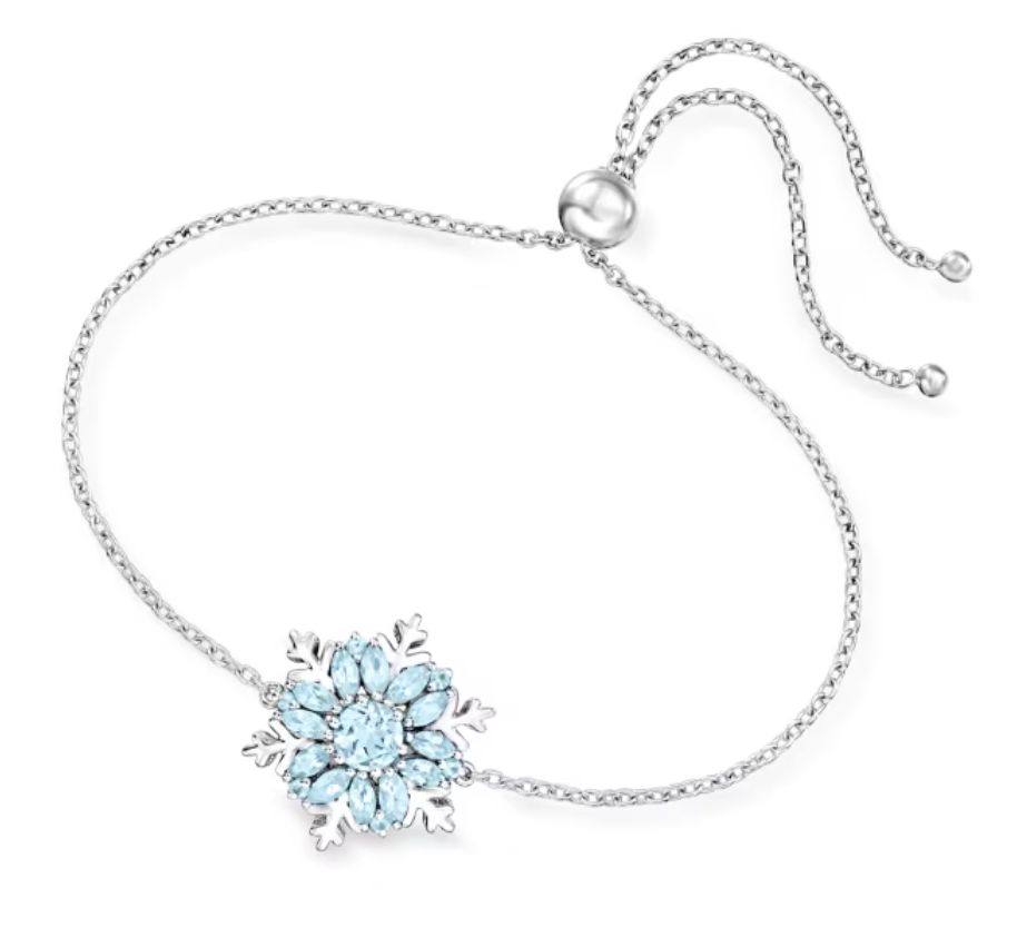 Sky Blue Topaz Snowflake Bracelet